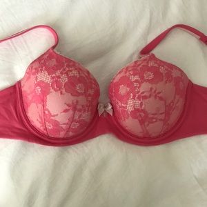 Victoria secret pink lace Demi bra 34D